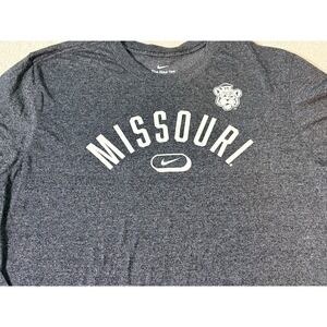 Nike Activewear Top Men's XL Missouri Tigers Black Dri-Fit Polyester Mizzou